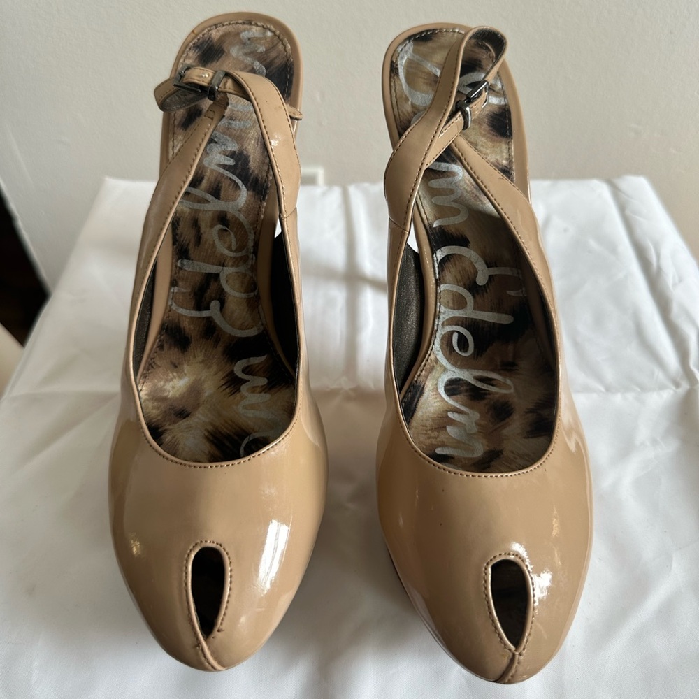Sam Edelman Patent Camel Platform Heels